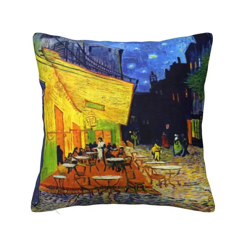 

Cafe Terrace At Night Pillow Case Home Decorative Nordic Vincent Van Gogh Painting Outdoor Cushions Square Pillowcase