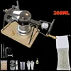 304 Stainless Steel Household Mini Popcorn Machine Explosion Cereal Amplifier Small Household Hand Crank Popcorn Machine 6