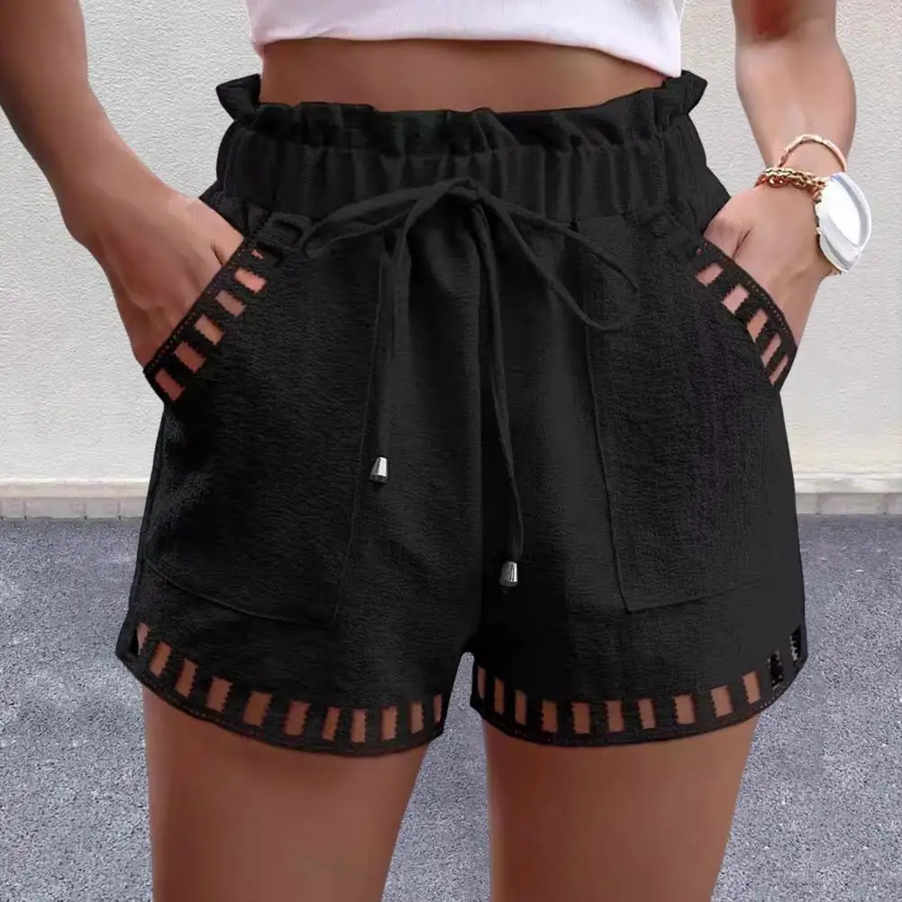

Summer Shorts Sports Stretchy Women's Cotton Blend Straight Leg Breathable Five-Point Sweatshorts Female Loose Outer Wear Pants