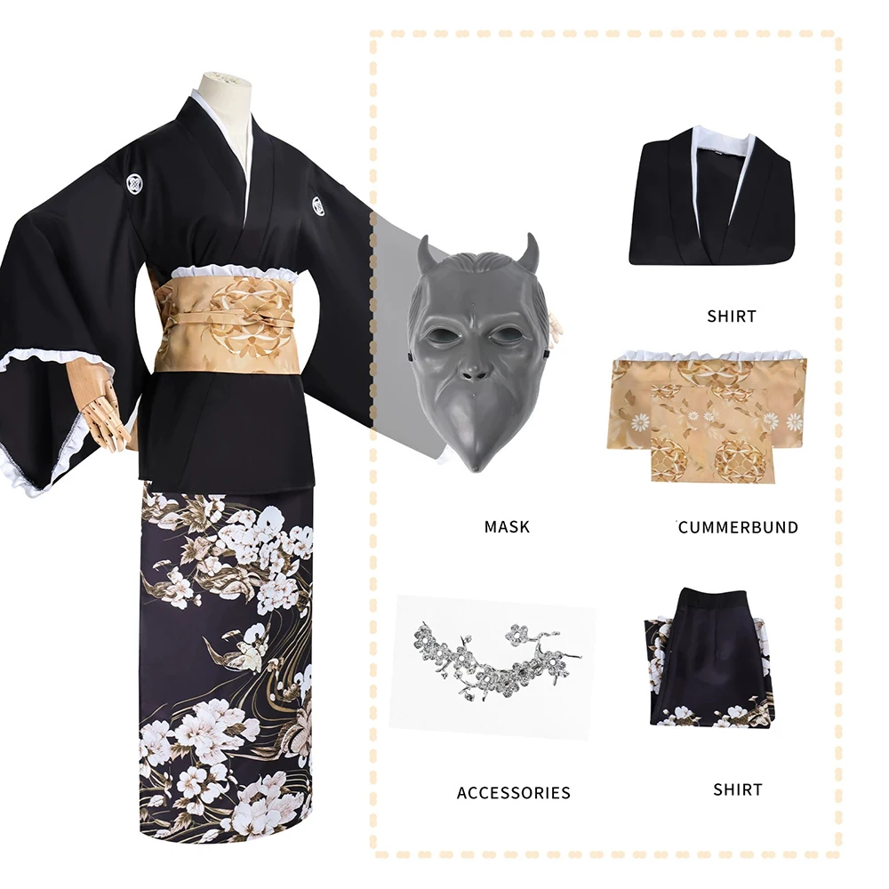 Generic Traditional Kimono Costume for Cosplay Events