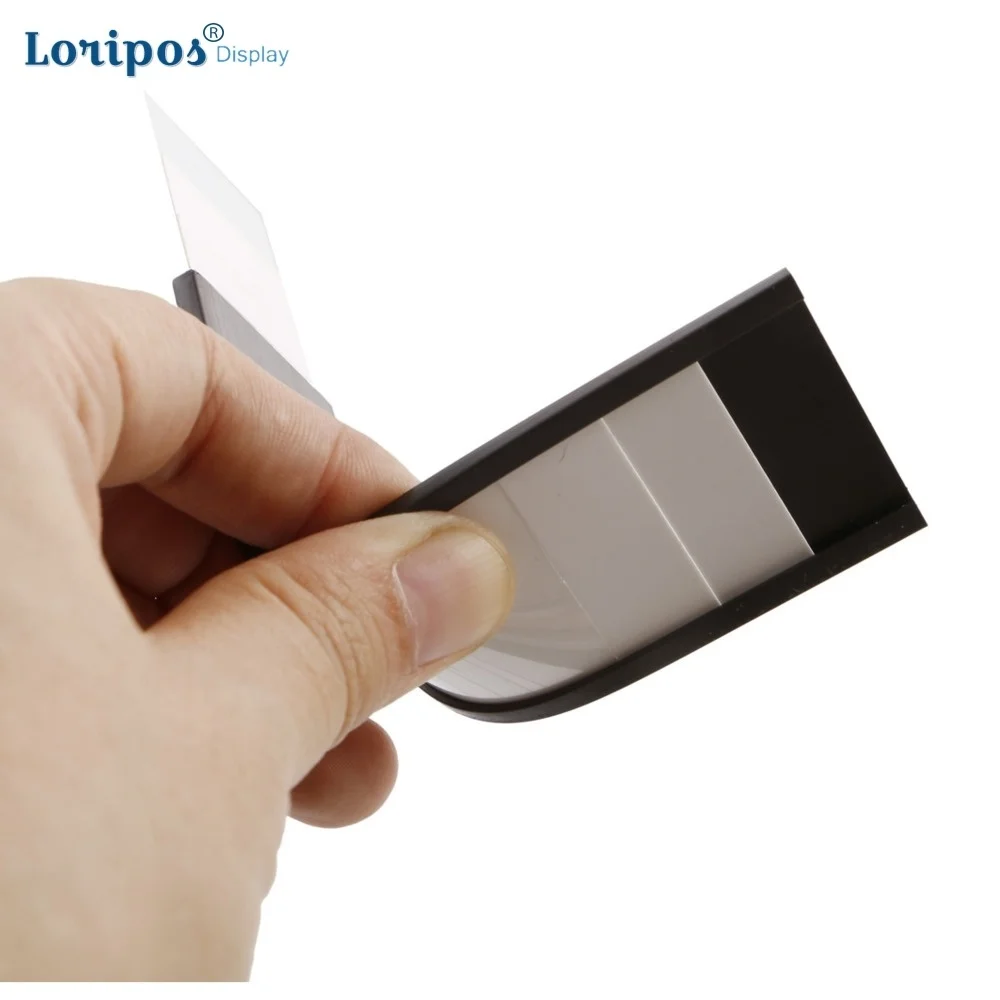 C 프로파일 마그네틱 라벨 거치대 스트립, PVC 종이 고무 자석 유연한 자석 선반 라벨 길이 100mm