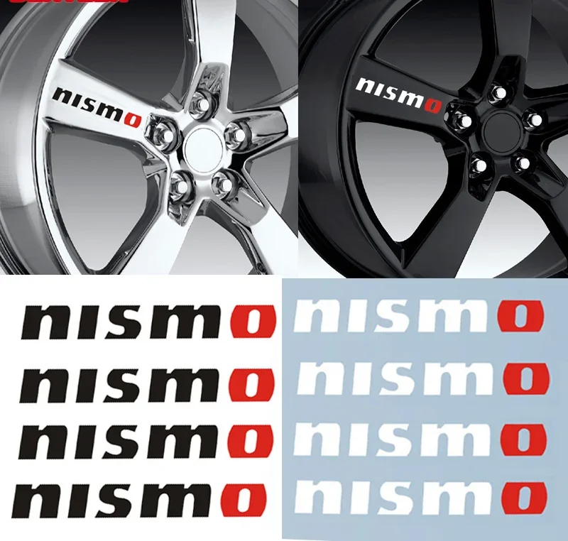 

Наклейка на автомобильные колеса Nismo для Nissan Tiida Sunny QASHQAI J10 J11 MARCH LIVINA TEANA X-TRAI,10 см, 4 шт.