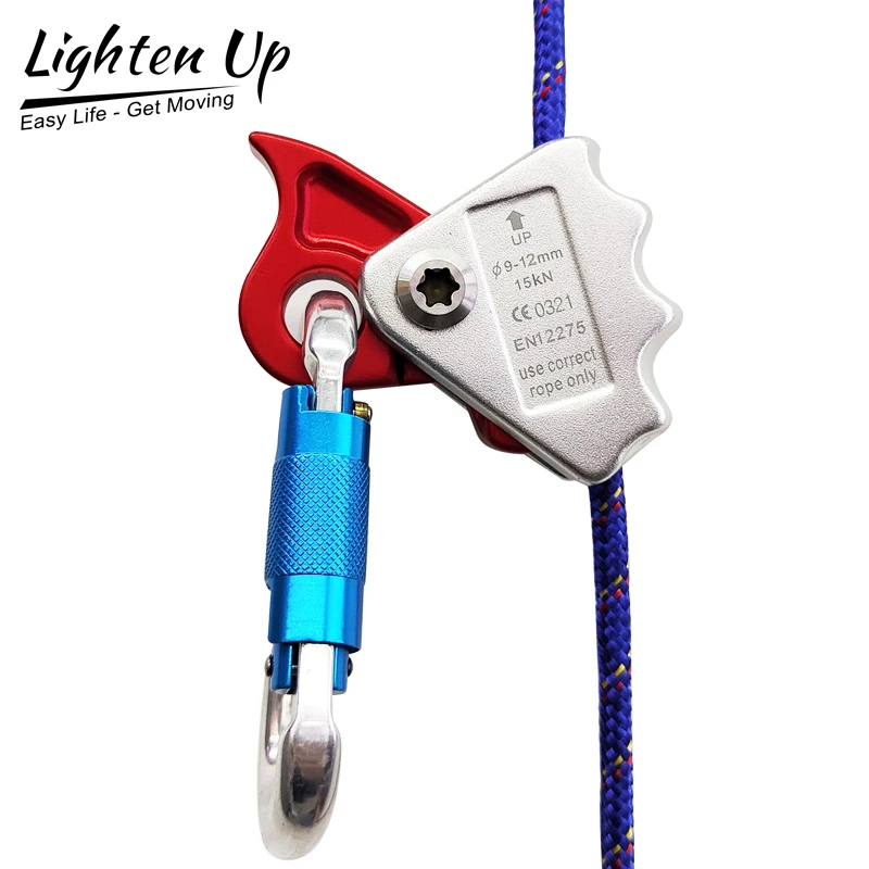 Climbing Carabiner Hand Rope Grab Protector Carabiner for Outdoor Rock Climbing