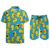 Psychedelic Magic Mushroom Men Sets Printed 3D print Casual Shirt Beach Shorts Oversized 2Pcs set Vacation Hawaiian Man Suits 6