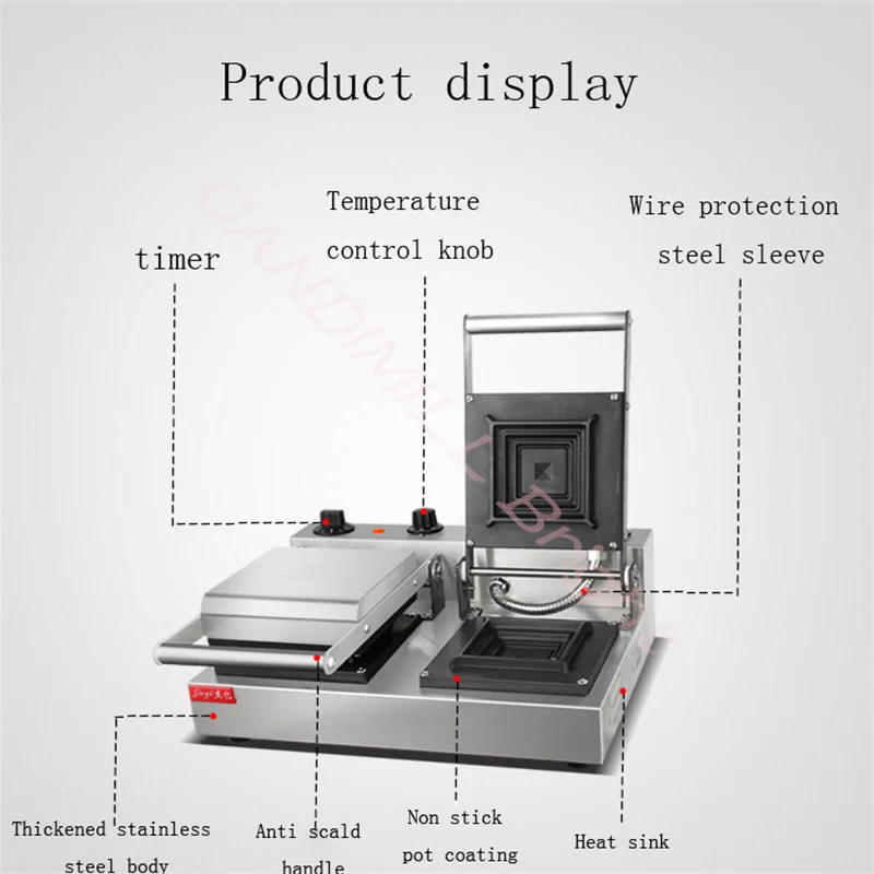 Double End Sandwich Maker Commercial Toast Sandwich Maker Bread Breakfast Single End Toast Machine