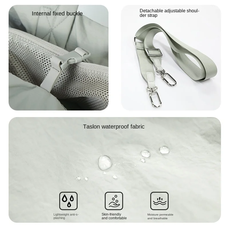 Moisture Permeable Large Capacity Handbag Fashionable All-match Crossbody Bag Women's Simple Light Outdoor Shoulder Bag Mermaid 5