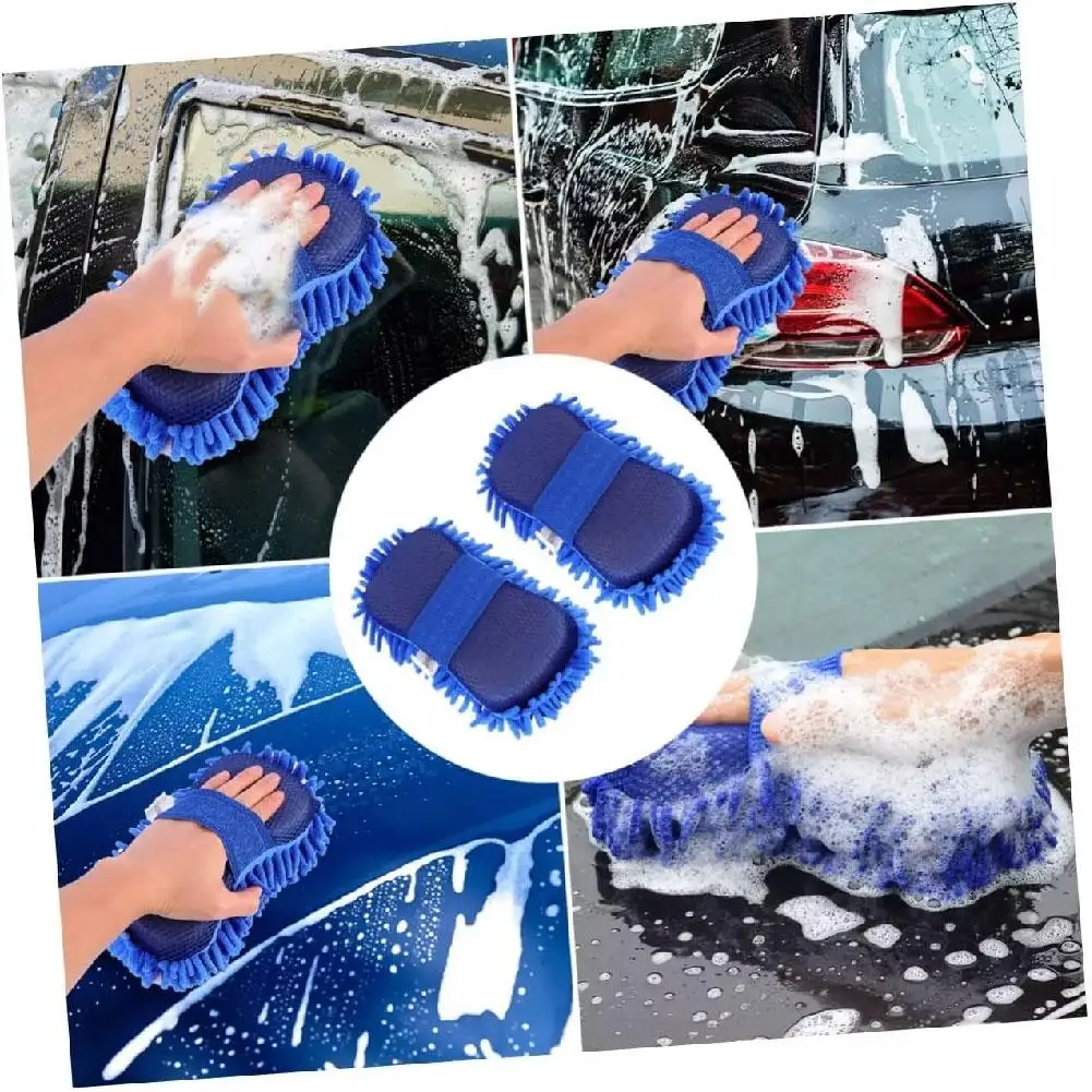 Car Cleaning Sponge Car Wash Care Washing Brush Pad Cleaning Microfiber Polishing Dusting Scratch-free Washing Cars Floors N EW