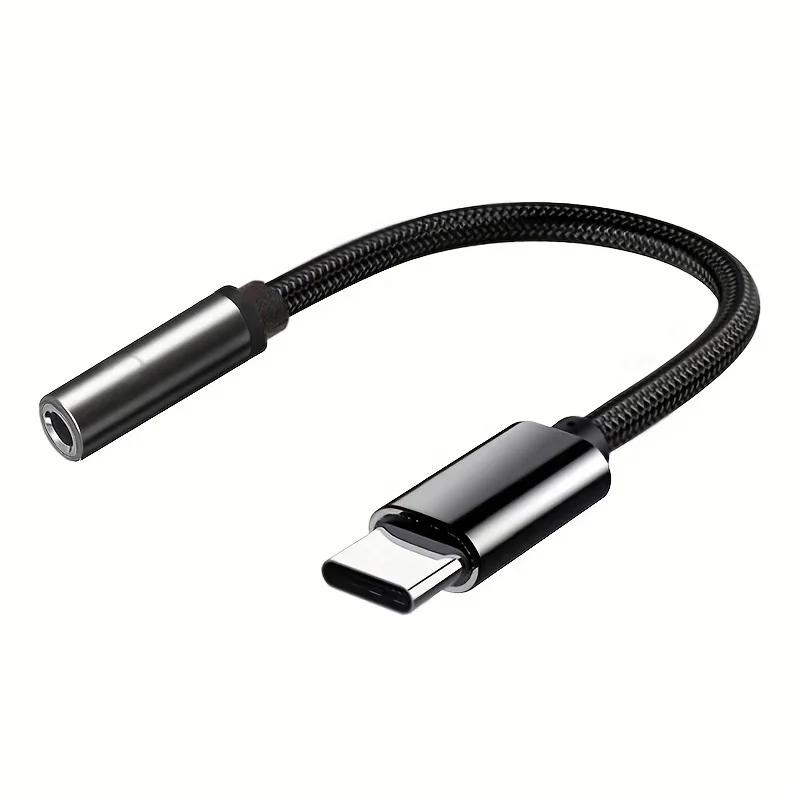 מתאם אוזניות מסוג C לכבל אודיו USB-C 3.5 Jack עבור Huawei P30 Xiaomi Samsung Oneplus מתאם אודיו לאוזניות