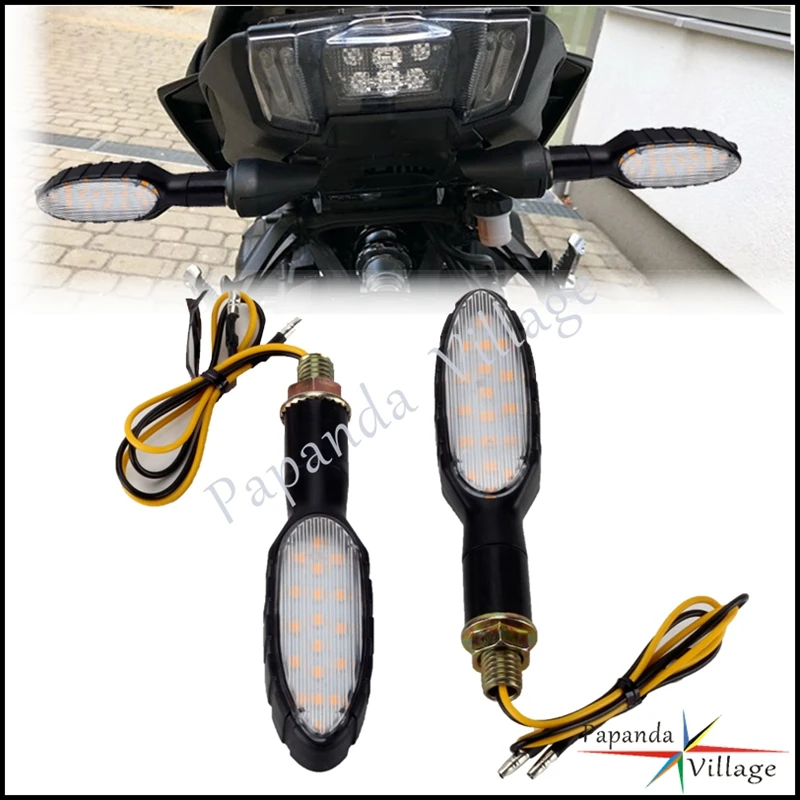 

Universal Motorcycle LED Turn Signal Indicator Amber Light Blinker Flash Lamp For Honda Yamaha BMW Dirt Bike Street Motorbike