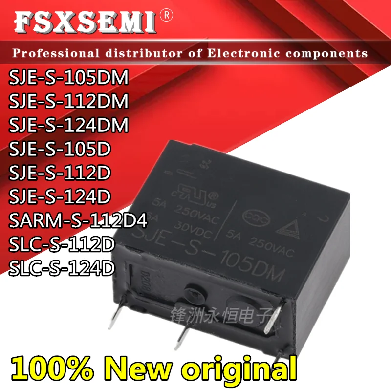 5Pcs Nuovo Sje-S-105Dm Sje-S-112Dm Sje-S-124Dm Sje-S-105D Sje-S-112D Sje-S-124D Sarm-S-112D4 Slc-S-112D Slc-S-124D Relè