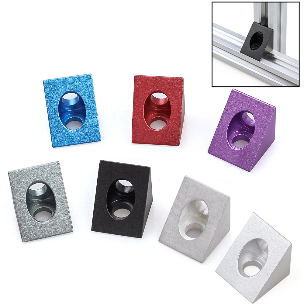 Openbuilds V-slot Angle Corner Connector 90 Degree Angle Bracket for Aluminum Profile 10Pcs aluminum connector
