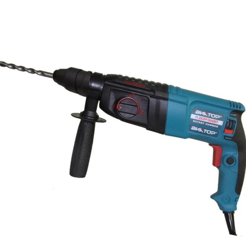 

220V Pure Copper Mot 3 Functions Electric Rotary Hammer Multifunctional Impact Drill With Speed Regulation Forward And Reverse