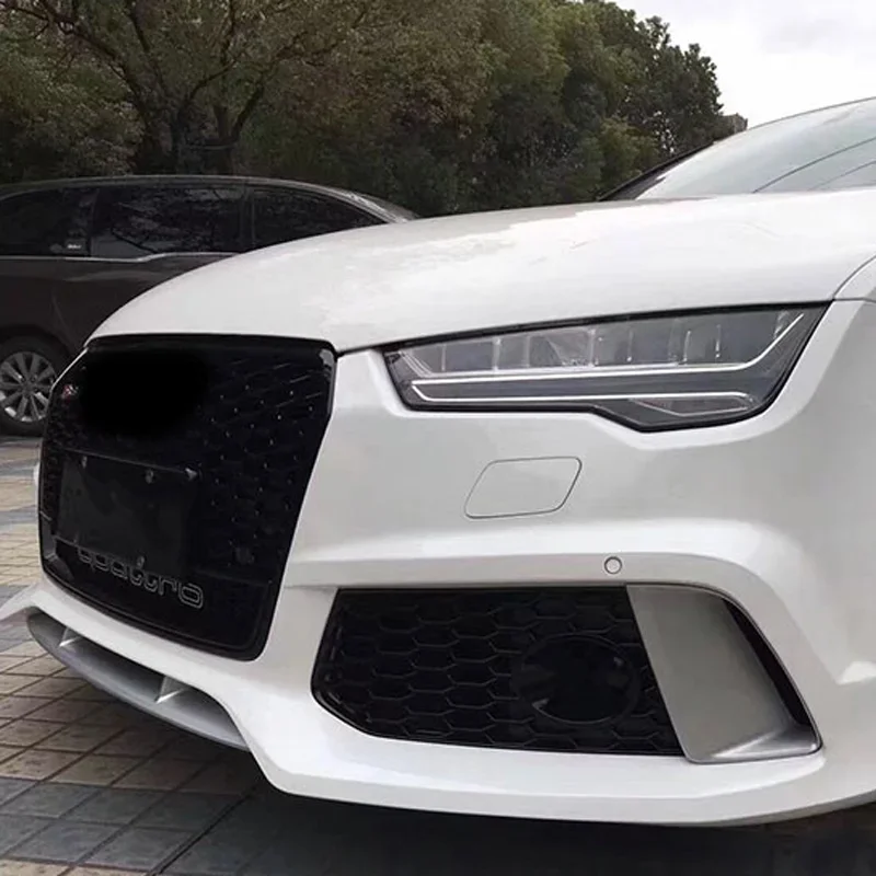 아우디 RS7 A7 2009-2018용 딘치 자동차 프론트 범퍼 로워 스포일러 로워 디퓨저 립 업그레이드 프론트 립 자동차 개조