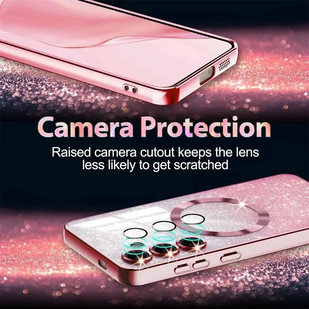 Watanabe Glitter Gradient Magnetic Silicone Protective Phone Cover