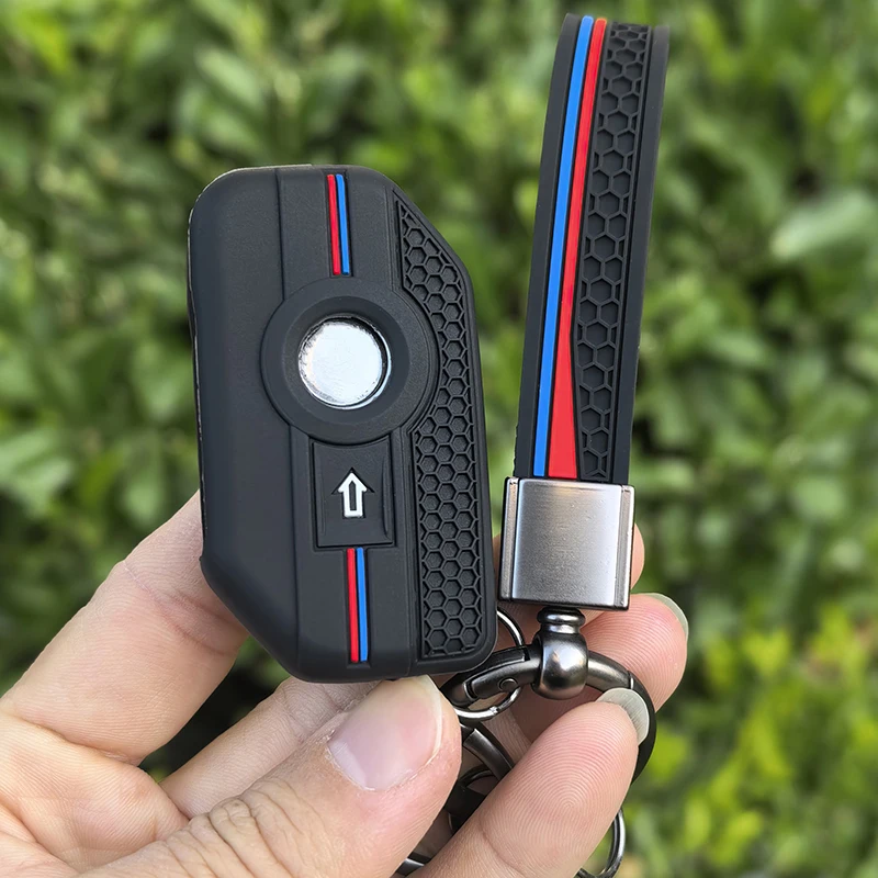 Premium Leather Motorcycle Keychain Case