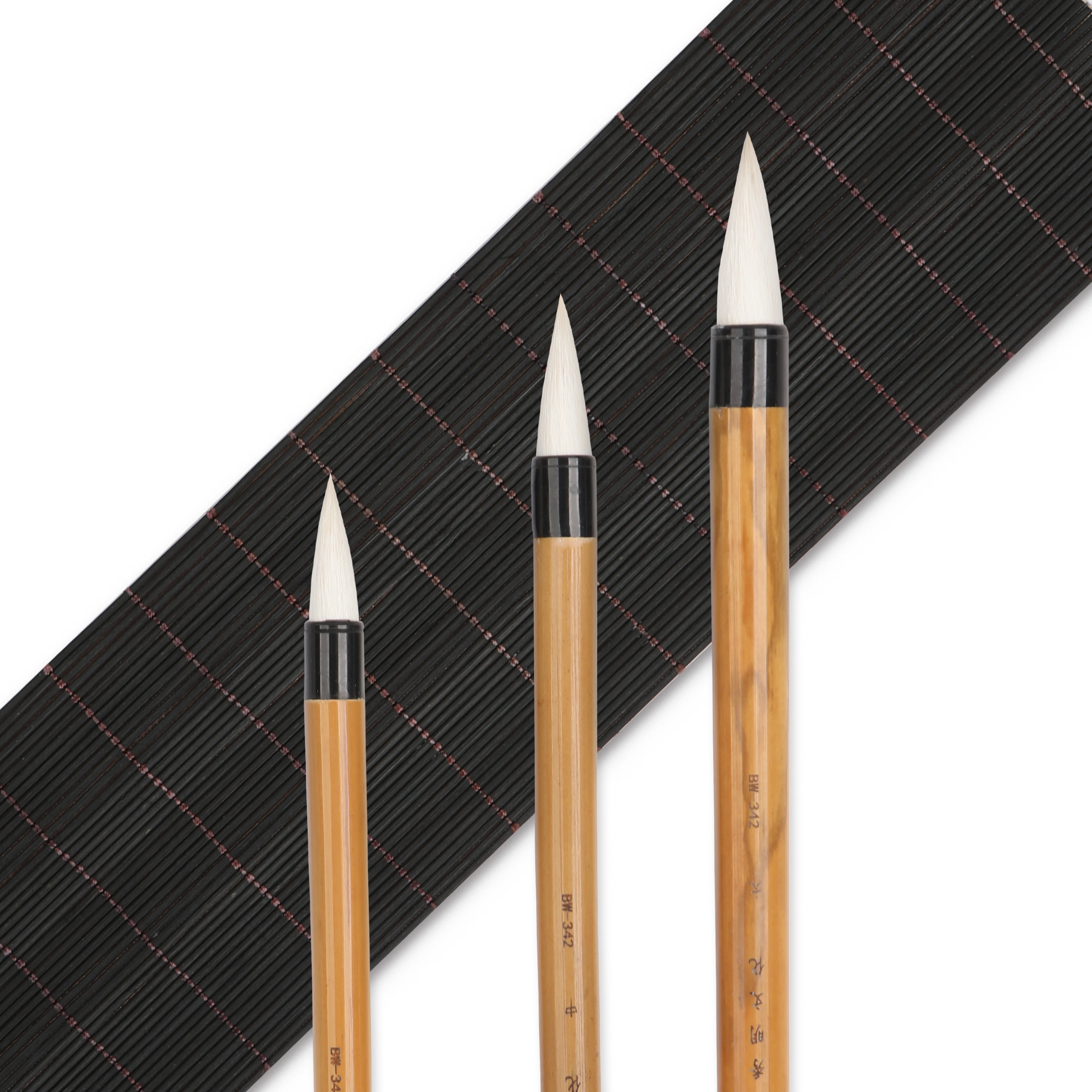 Artsecret Barim Brush Set BW-342 For Calligraphy Watercolor Oriental Folk painting Goat Hair Mixed Bamboo Handle 2