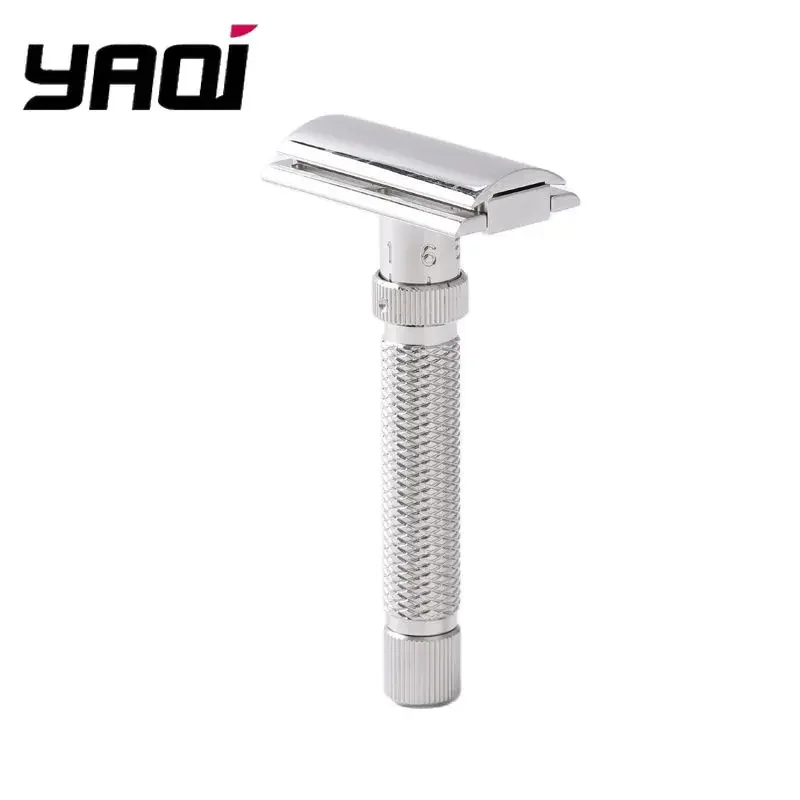 Yaqi 2025 New Mens Ultima 스테인레스 스틸 조정 가능한 고품질 안전 면도기 레트로 패션 고급 휴대용 여행 면도기