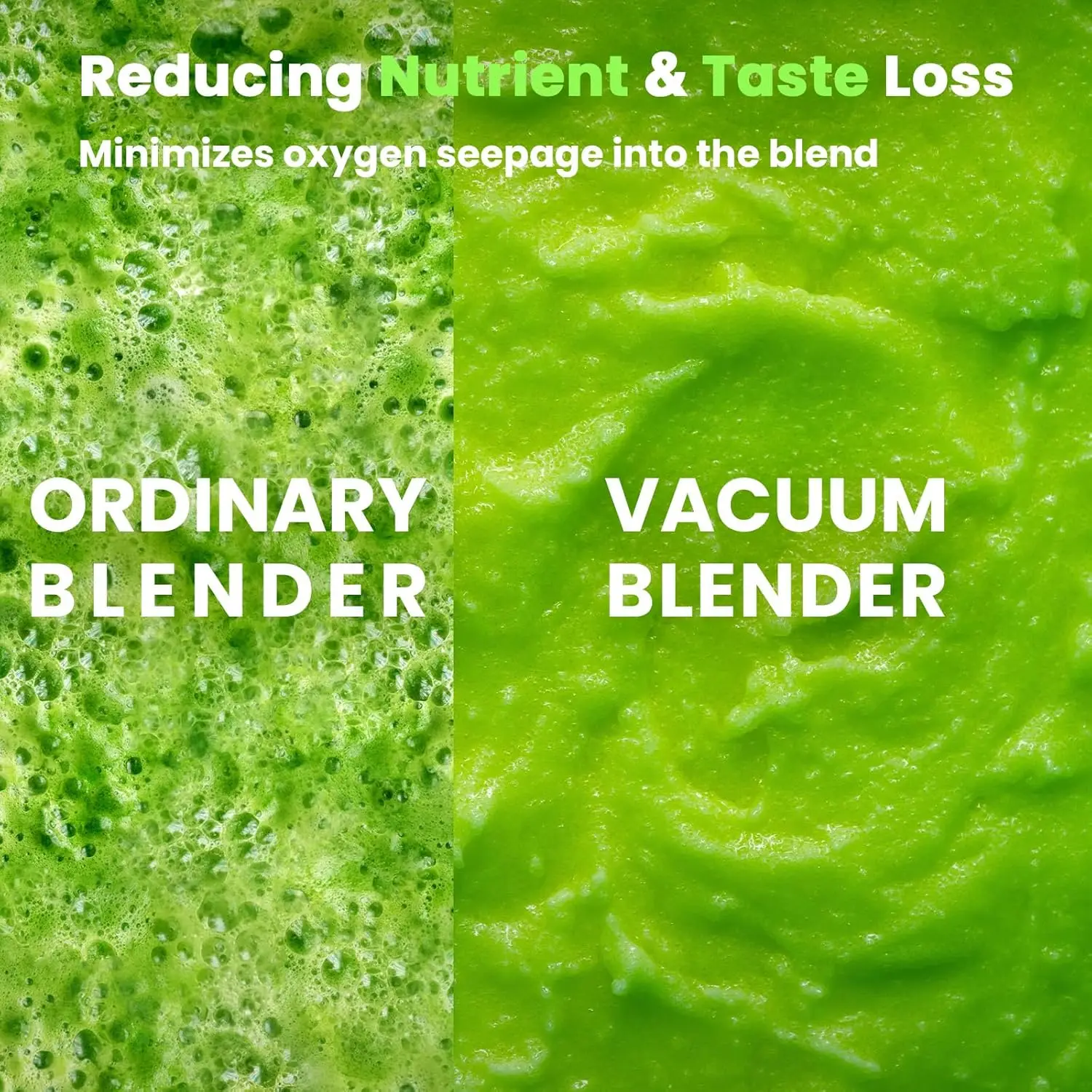 Commercial Blender 1500W Vacuum Blender for Less Foam Professional-Grade Quiet Shield Kitchen Timer 9 Speeds 6 Programs 2