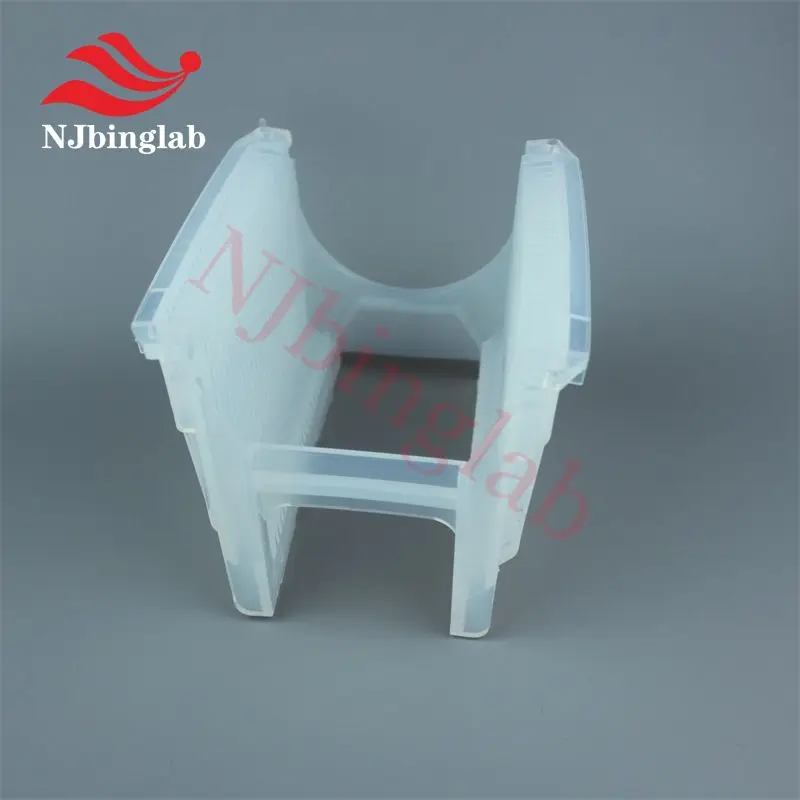 NJbinglab 웨이퍼 습식 에칭용 고순도 PFA, 4 인치 웨이퍼 카세트 청소 바구니