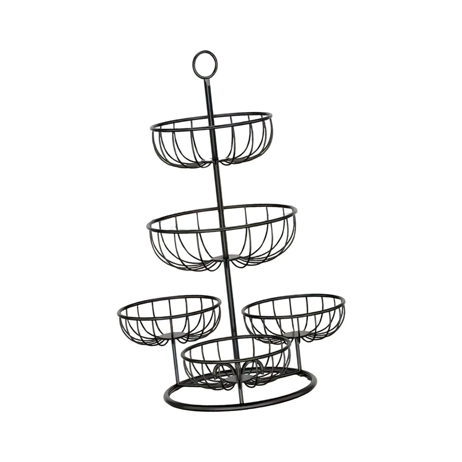 5 Tier Fruit Basket Bowl Multiuse Large Capacity Metal Fruits Stand Fruit Bowl 5 Tier Fruit Basket Bowl Multiuse Large Capacity Metal Fruits Stand Fruit Bowl