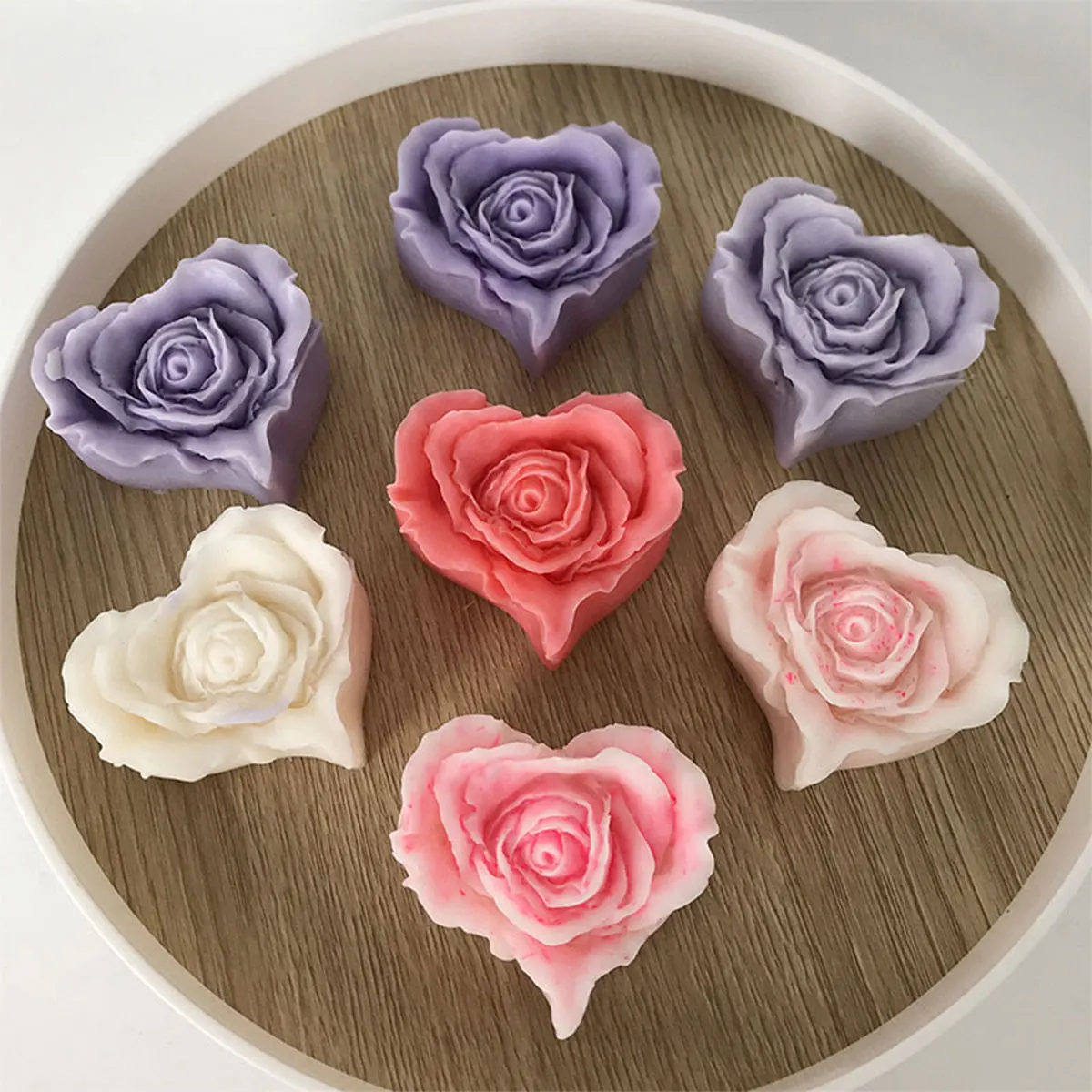 Floral Candle Silicone Mold 4