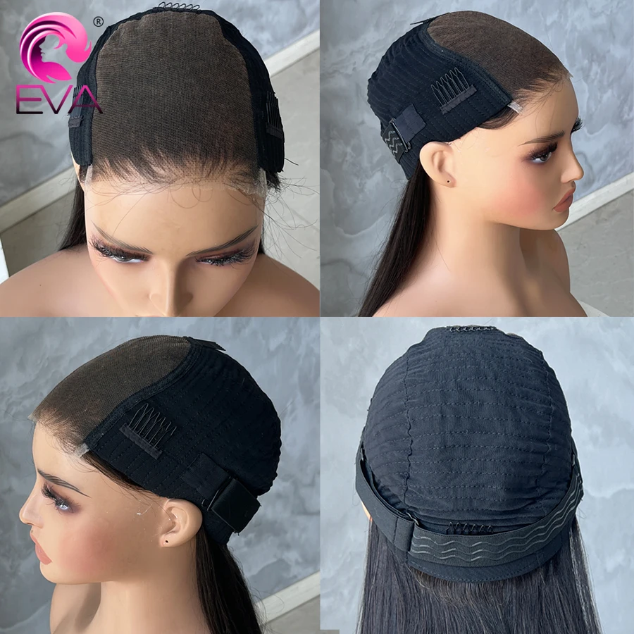 Eva short bob 5x5 6x6 HD lace closure wig Brazilian straight bob lace front human hair wigs pre plucked 13x6 Hd frontal wig