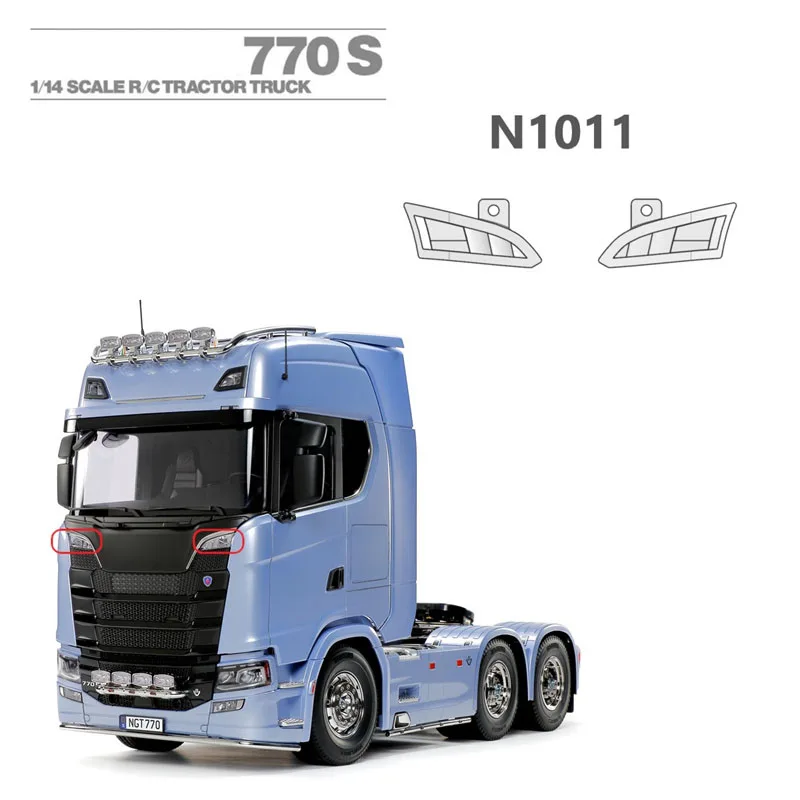 1:14th Scale Front Spotlight Lamp for Tamiya RC Dump Truck SCANIA 770S 6X4 56368 8X4 56371 Car Accessories