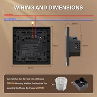 BSEED Wifi Dimmer Wall Light Switch 1/2/3Gang Smart Touch Switch Function Base Glass Front Panel DIY Parts Free Combination - Image 4