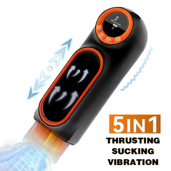 Male Sex Toy Automatic Telescopic Sucking Vibrator Masturbator Cup For Men Real Vaginal Suction Pocket Blowjob Adult Product Male Sex Toy Automatic Telescopic Sucking Vibrator Masturbator Cup For Men Real Vaginal Suction Pocket Blowjob