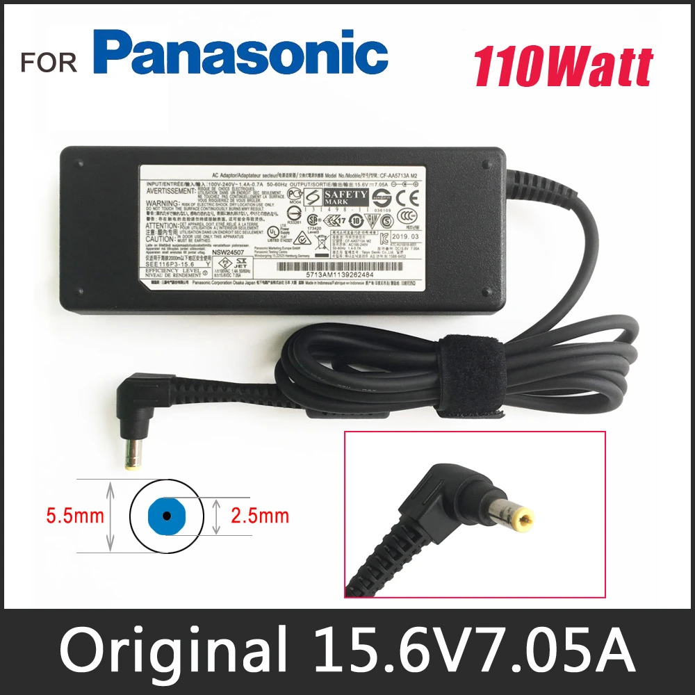 Chargeur Original Panasonic 16V 3,75A Pour TOUGHBOOK CF-19, Câble Français, Garantie 1 An, Neuf