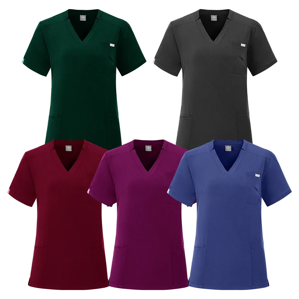 Medical Uniform Women Scrubs Sets Nurse Accessories Slim Fit Hospital Dental Clinical Workwear Clothing Surgical Overall Suits