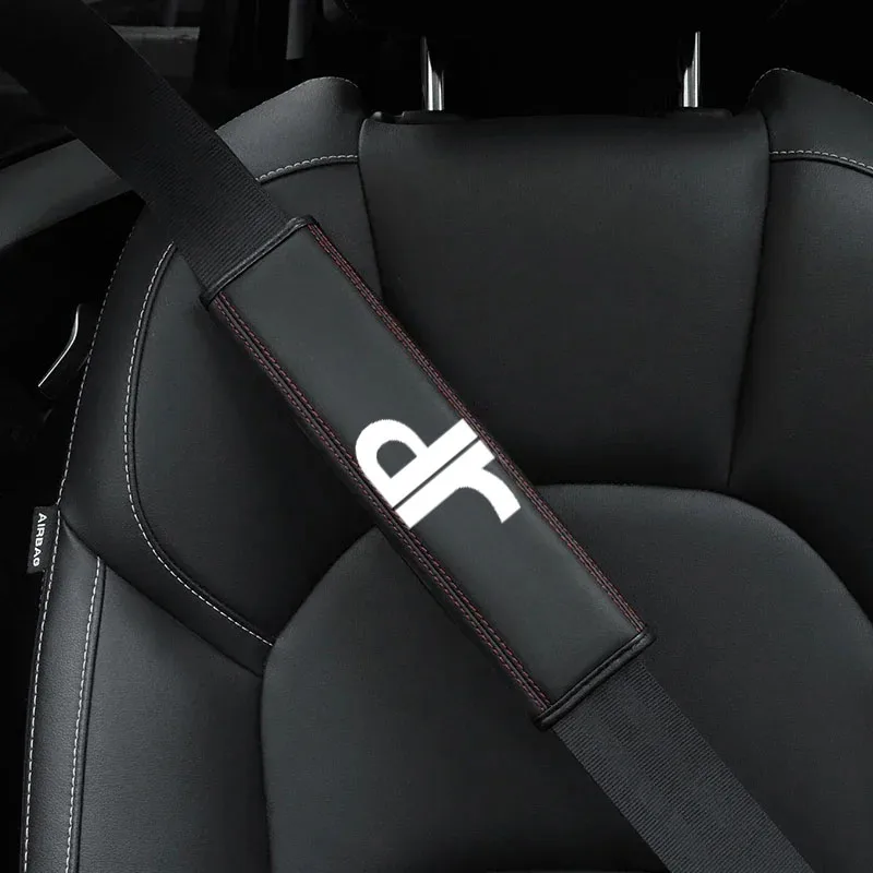 For DR Motors DR Zero DR3 S2 DR5.0 4.0 6.0 DR1 DR2 F35 2Pcs Car Seat Belt Leather Safety Belt Shoulder Cover
