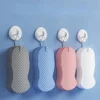 3D Bath Sponge Body Spa Scrubber Exfoliating Fish Scale Soft Painless Body Care Towel Cleanser Bathroom Bubble Shower Supplies 2
