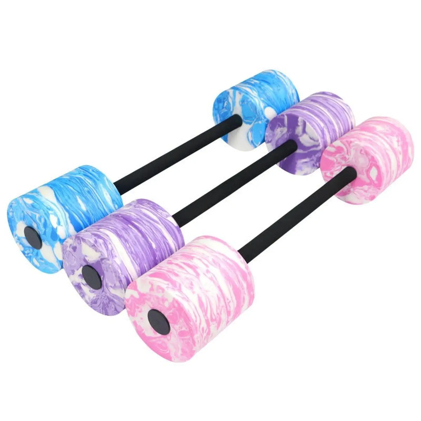 Aquatic Dumbbell Underwater Exercise Versatile Swim Training Pool Resistance Portable Swimming Barbell Foam Pool Weights