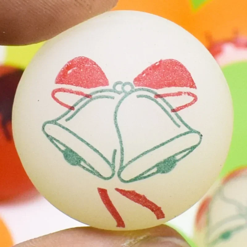 50/20pcs Luminous Christmas Bouncy Balls Glow in The Dark Ball Kids Birthday Party Games Gifts Rubber Bouncing Ball Party Favors