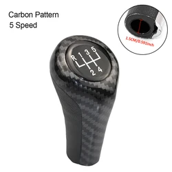 Matt Chrome Gear Shift Knob - 5/6 Speed Transmission Enhancement (Carbon - 5 Speed)