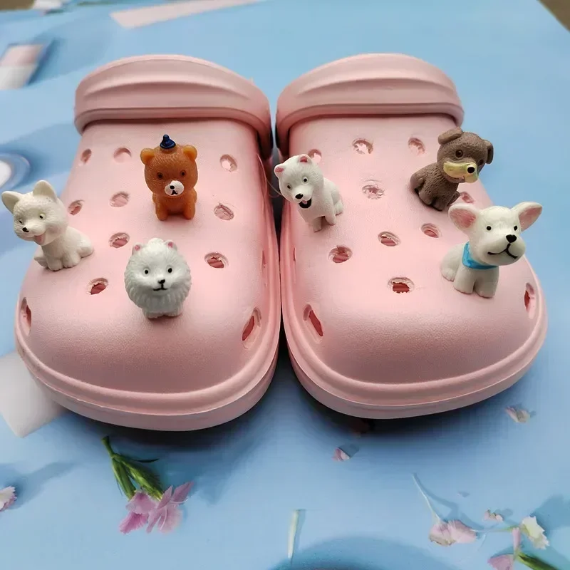 

Hot sales DIY Cute Small animals Resin Shoe Charms Decoration For Child Croc Clogs DIY Parts Womens Slippers Croc Accessories