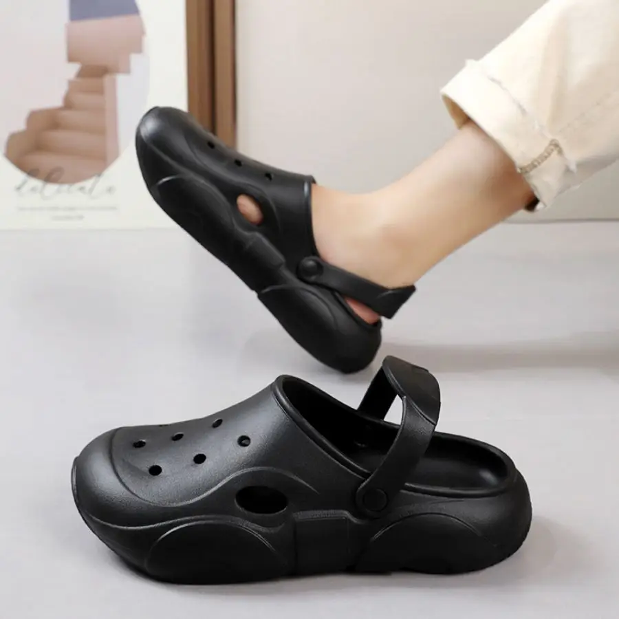 

Women 2024 Summer Thick Bottom Clogs Slippers Men's Eva Platform Sandals for Woman Closed Toe Non-Slip Beach Garden Shoes Slide