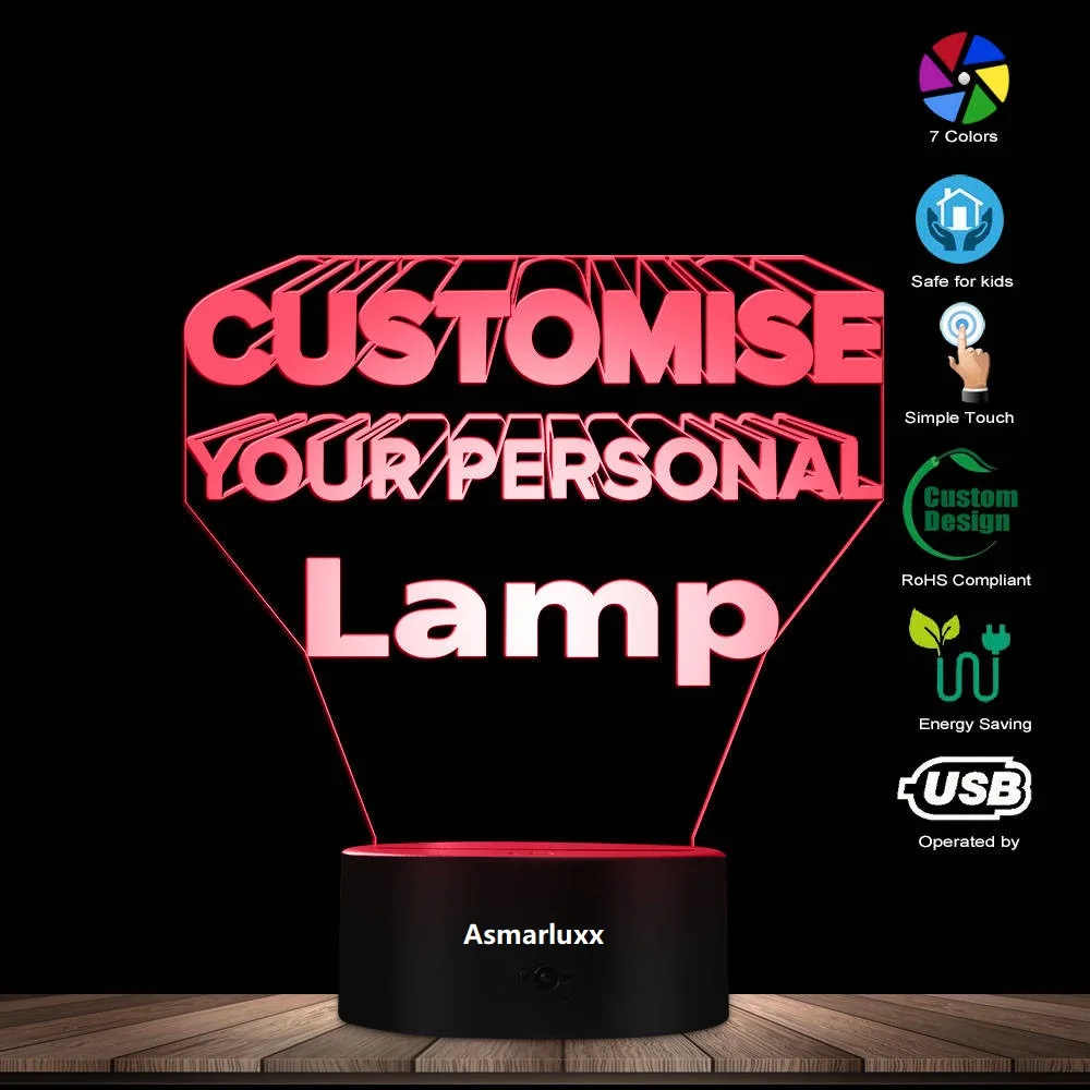 

Customize 3D LED Lamp Service For Single One Price Customize Photos Picture Goden Service Dropshipping One By One
