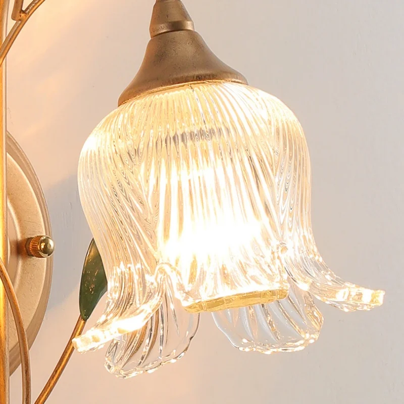 Hot Rustic Retro Wall Lamp Cross-border Iron Art Personalized Home Bedroom Living Room Study Lamp Door Front Lamps Hot Product