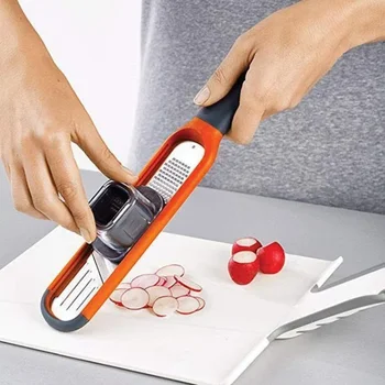 2-in-1 Mini Grater Slicer Anti Hurt Hands Vegetable Cutter Fruit Slicer Multifunctional Potato Peeler Carrot Cutter Uiensnijder