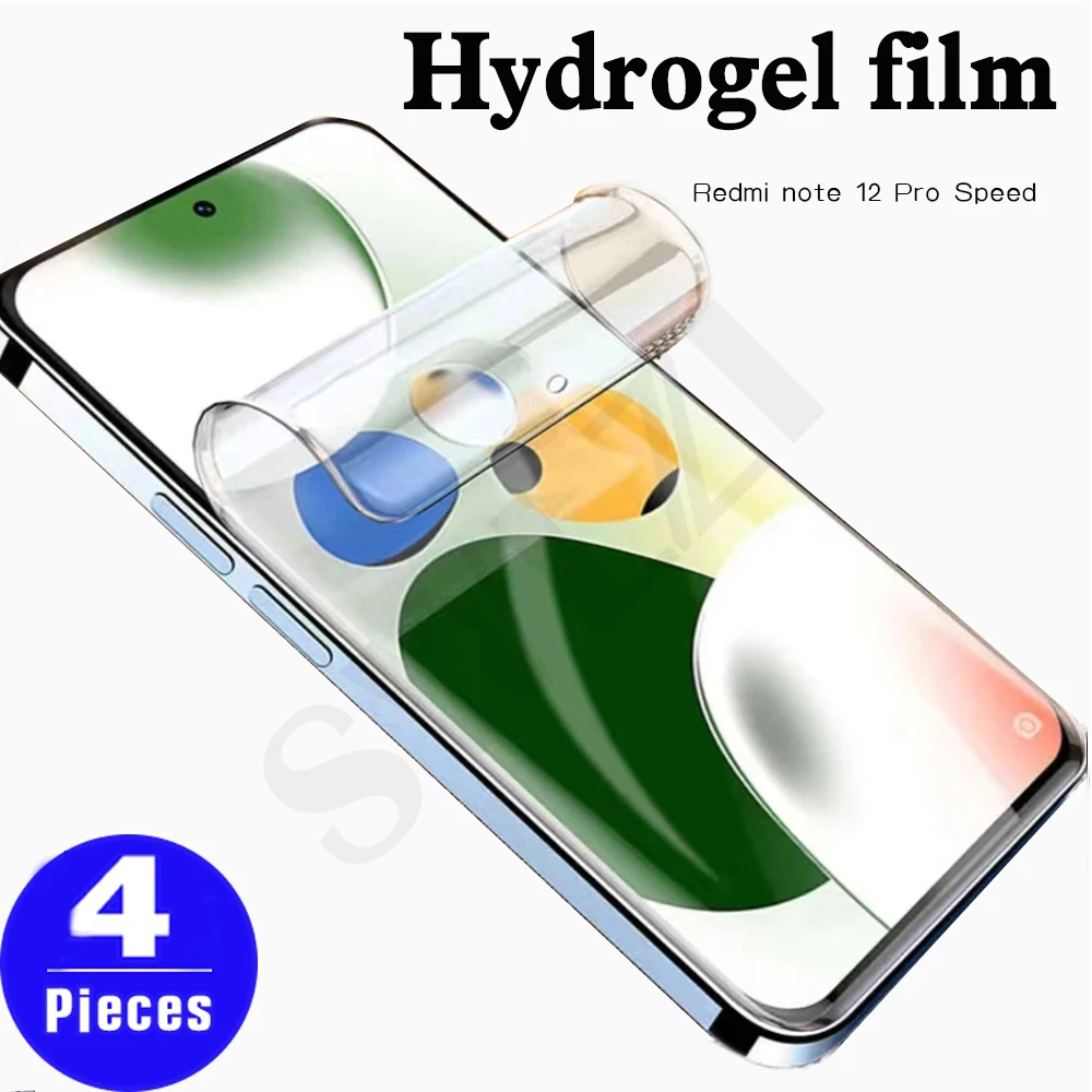 

Гидрогелевая пленка для redmi note 11 11E 11T 12 pro Speed Turbo Discovery plus 11S 11SE, защитная пленка для экрана, не стекло, 4 шт.