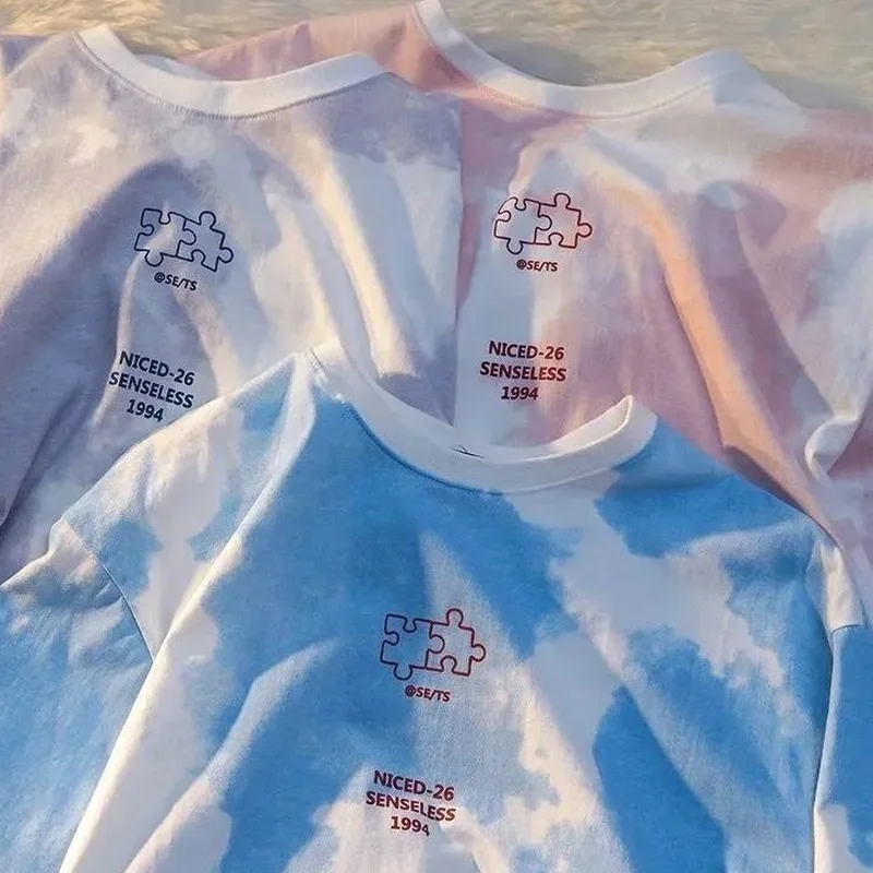 Cloud Print Senseless T-Shirt