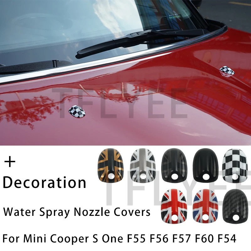 

Union Jack Car Wiper Water Spray Nozzle Covers For M Coope r S 1 Country club F 54/55/57/56/60 Auto-Accessories