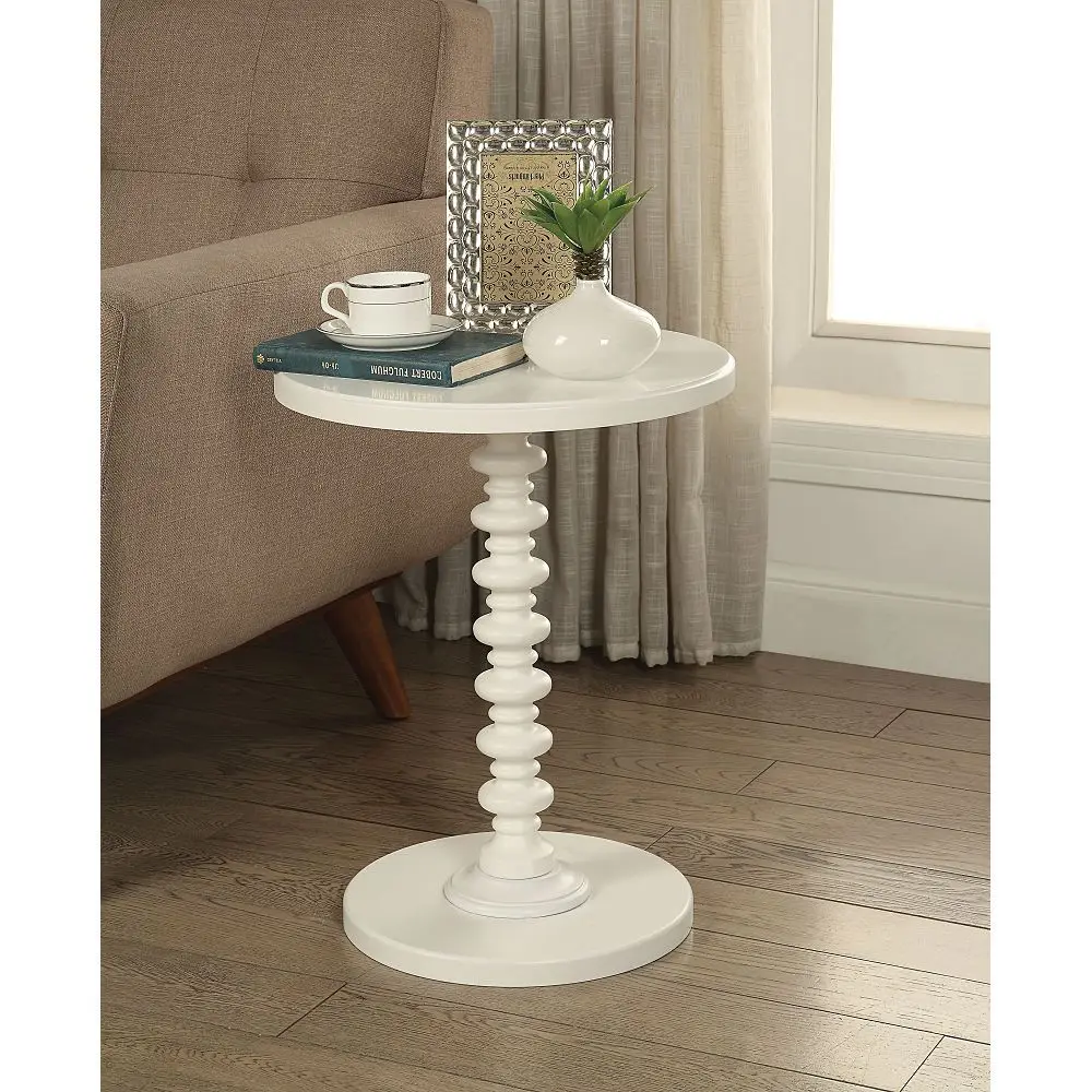 

Stylish and Modern ACME White Acton Side Table with Sleek Design and Elegant Finish for Living Room Decor 82796