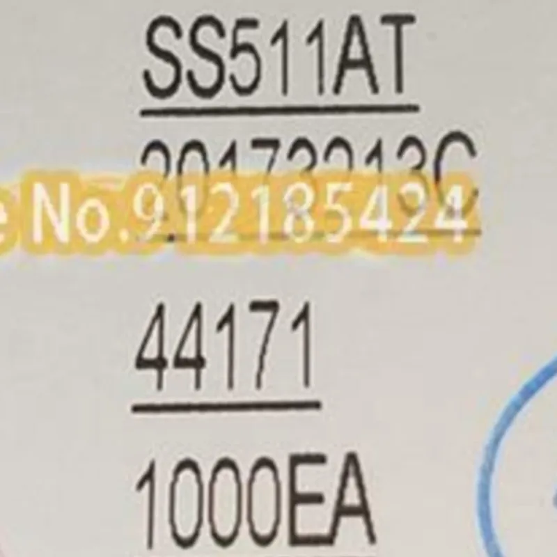 10 개/몫 SS511AT 바이폴라 래치 홀 스위치 센서 S511A SMD SOT89