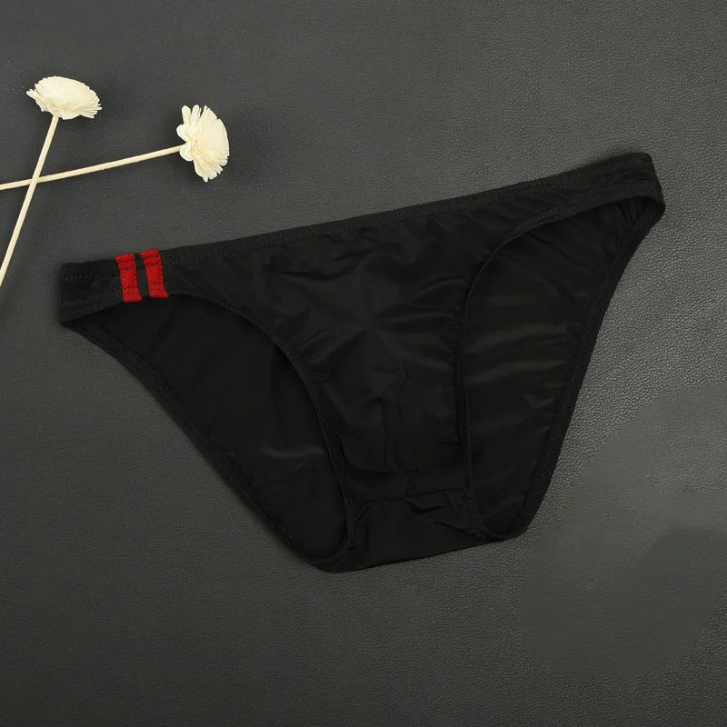 Men Underwear Sexy Men's Briefs Soft Breathable Ice Silk Underwear Hot Hips Up Transparent Jockstrap Sexy Colorful Underpants