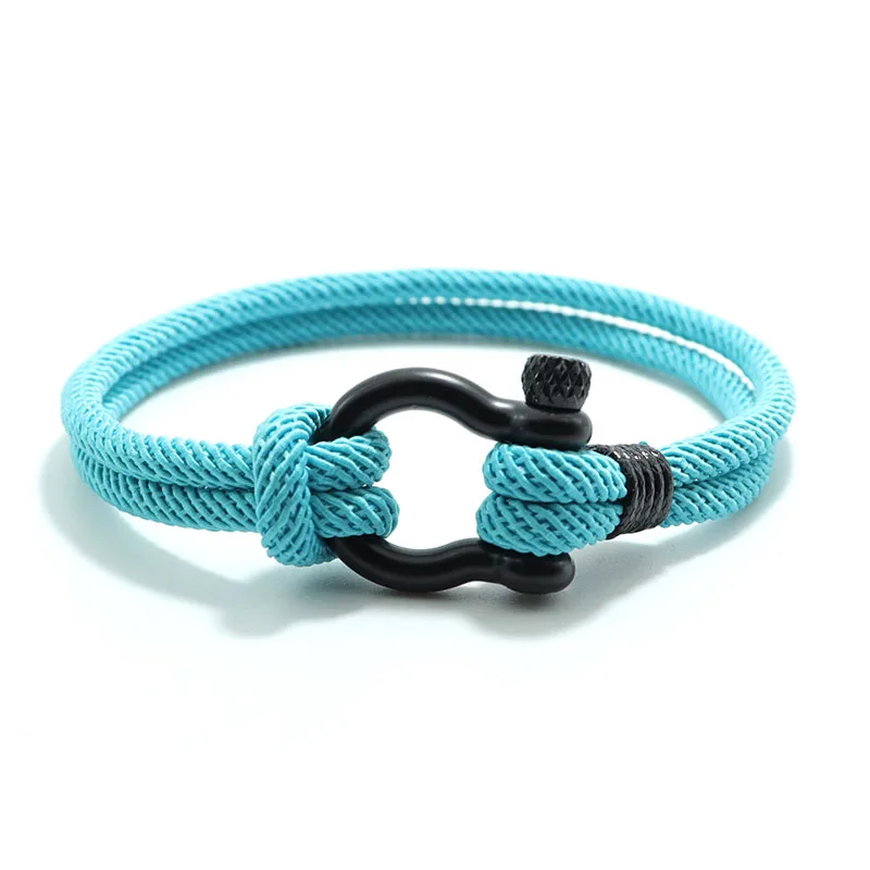 Men Lucky Rope Bracelet Outdoor Survival Cord Chain