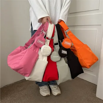 حقيبة كروس عصرية مع حقيبة صغيرة مستديرة، حقيبة كتف أكسفورد أنيقة متعددة الاستخدامات وخفيفة الوزن للنساء للاستخدام اليومي أثناء العمل والسفر