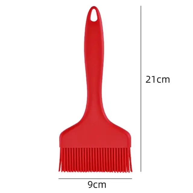 Szilikon Barbeque Olajkefe Hőálló Élelmiszer -Minőségű Hosszú Fogantyú Újrahasznosítható Függő Lyuk Bbq Szósz Kefe Konyha Kellékek - Image 6